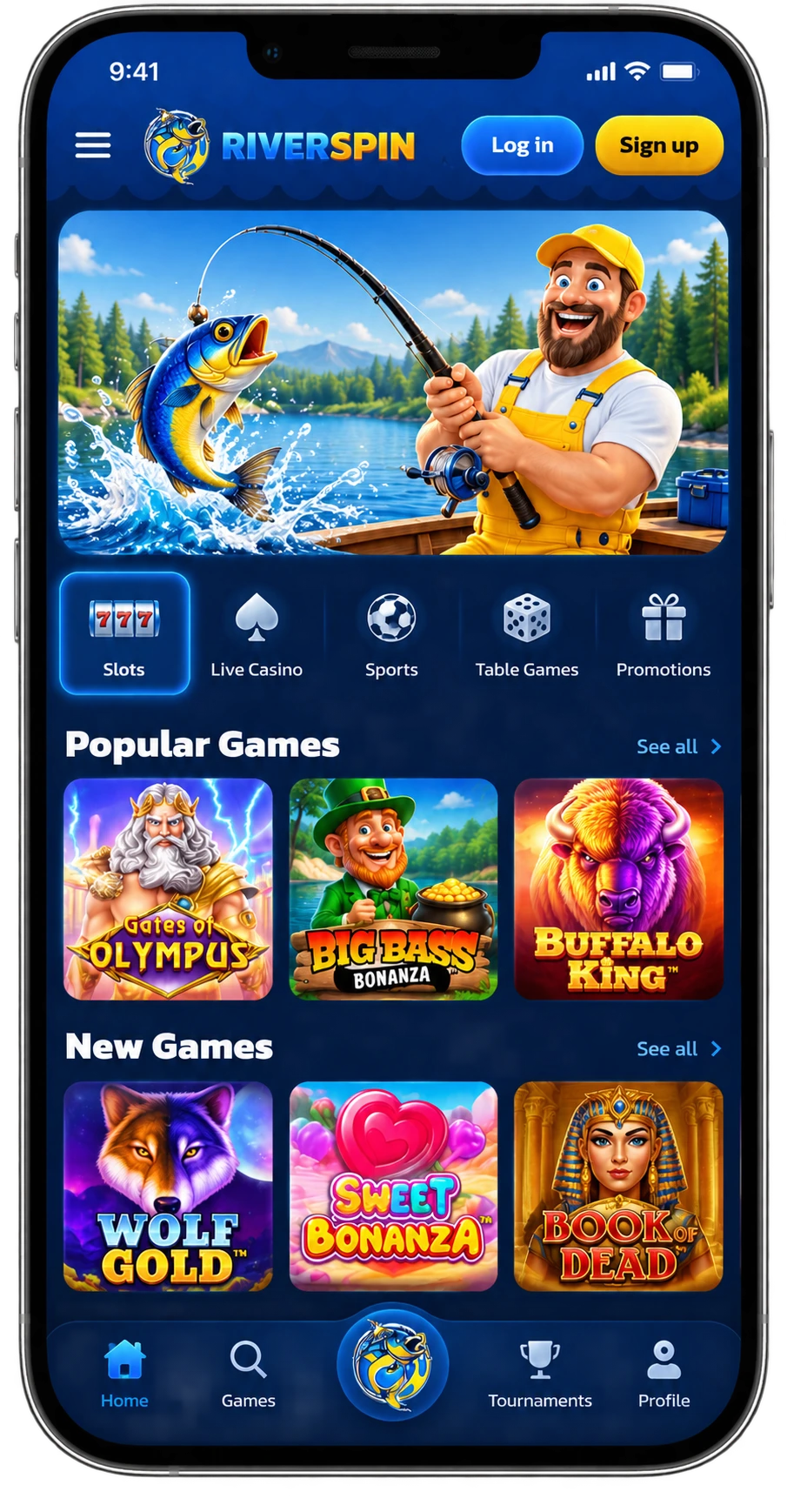 Aplikace Riverspin Casino